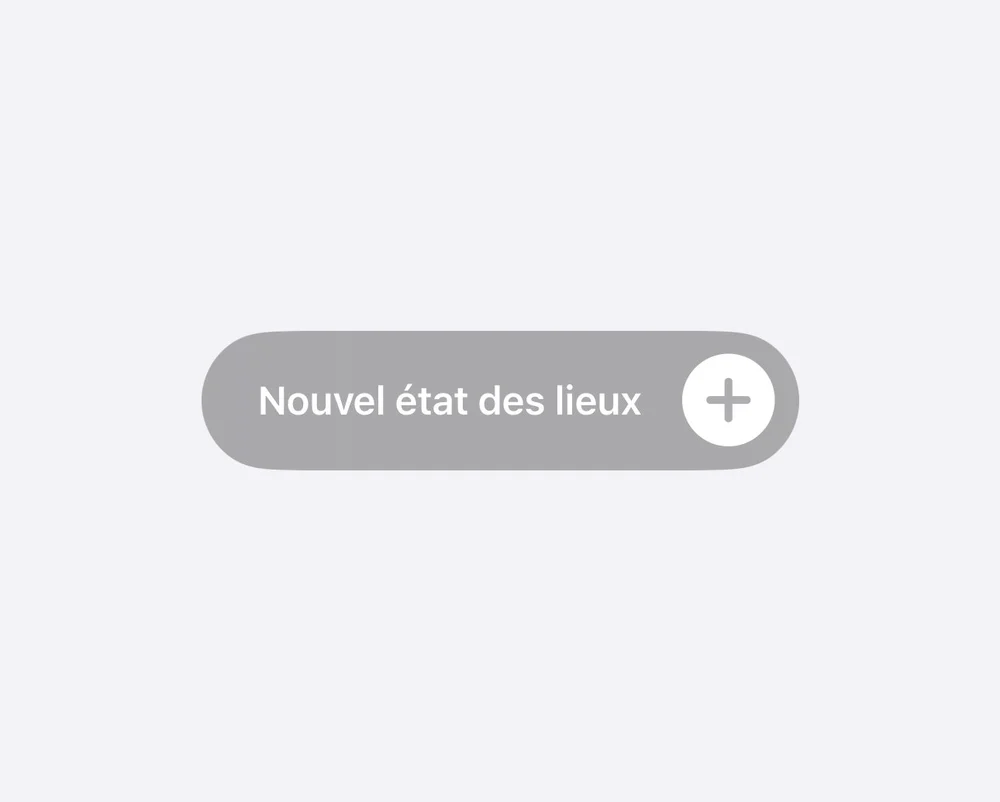 La liste des états des lieux d'un bien avec le bouton Nouvel état des lieux